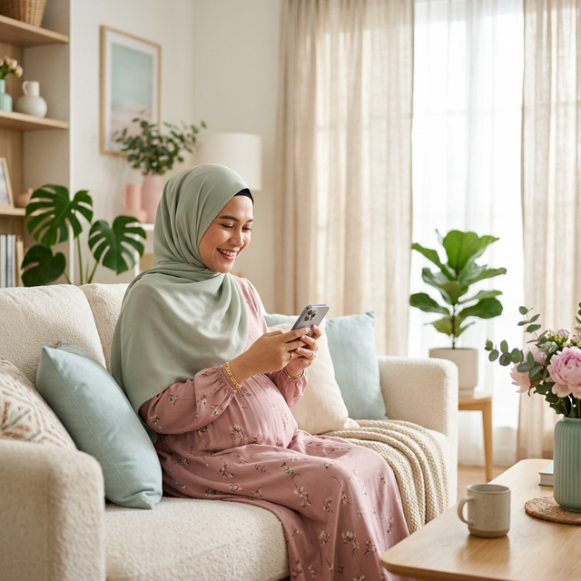 Happy Pregnant Woman